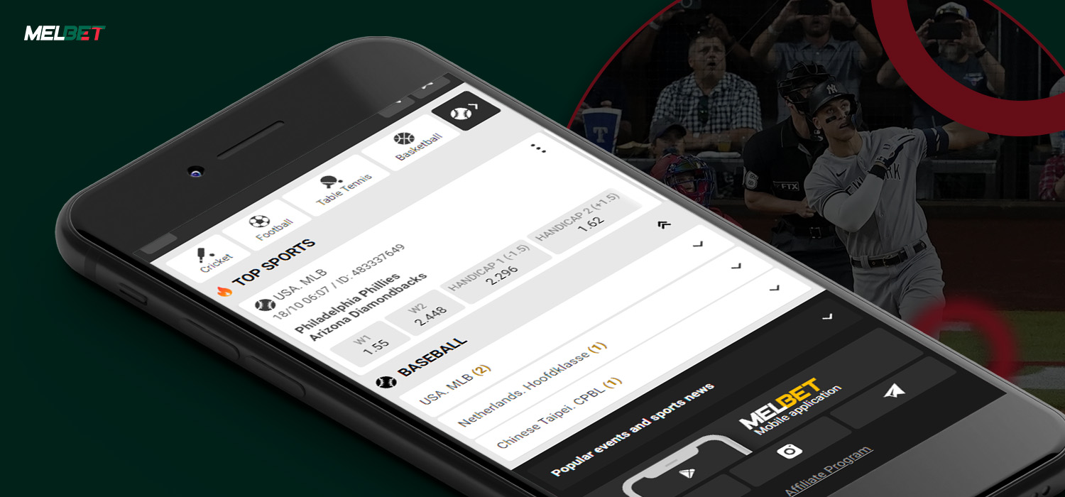 Melbet Mobile App for Baseball Betting