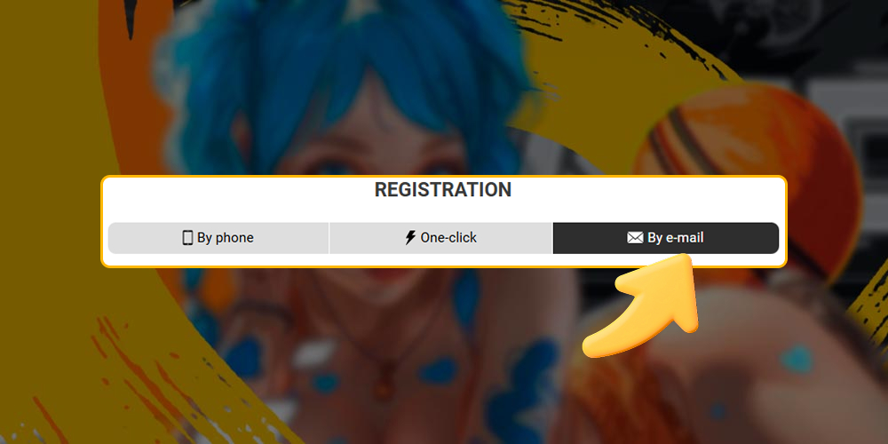 Register using your email address on the Melbet casino website.