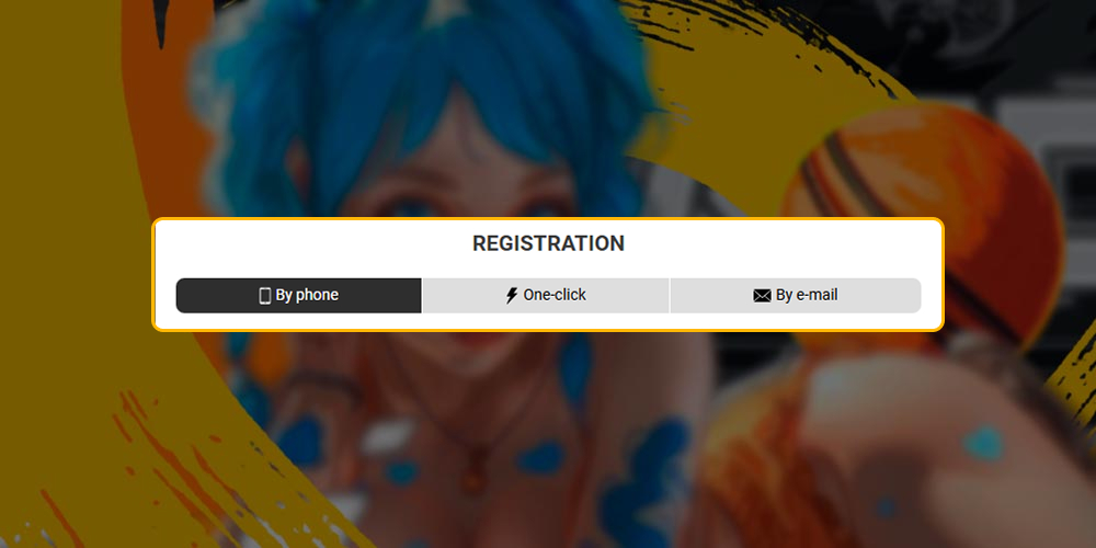 Select a method for convenient registration.