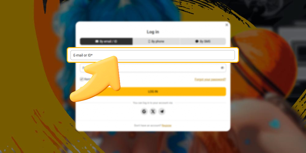 Provide the email address of your existing casino account.