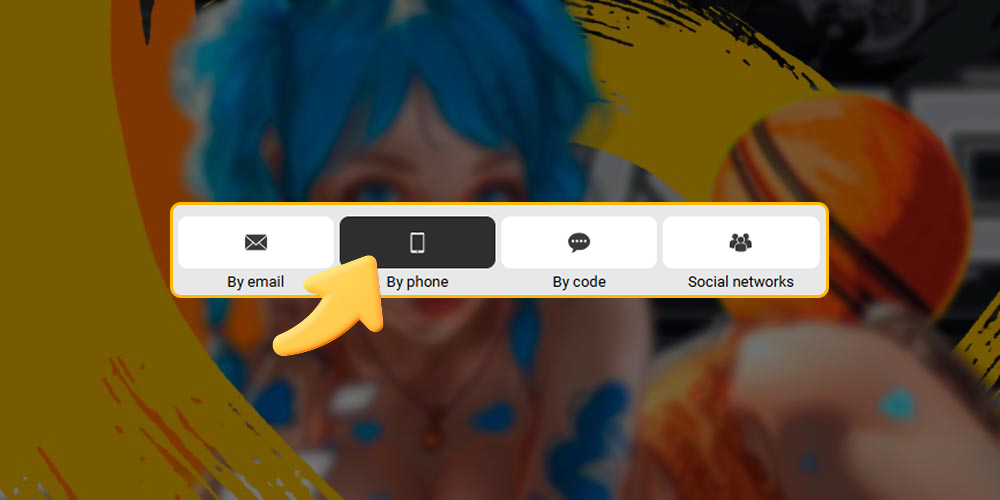 Log in to your account using your phone number.