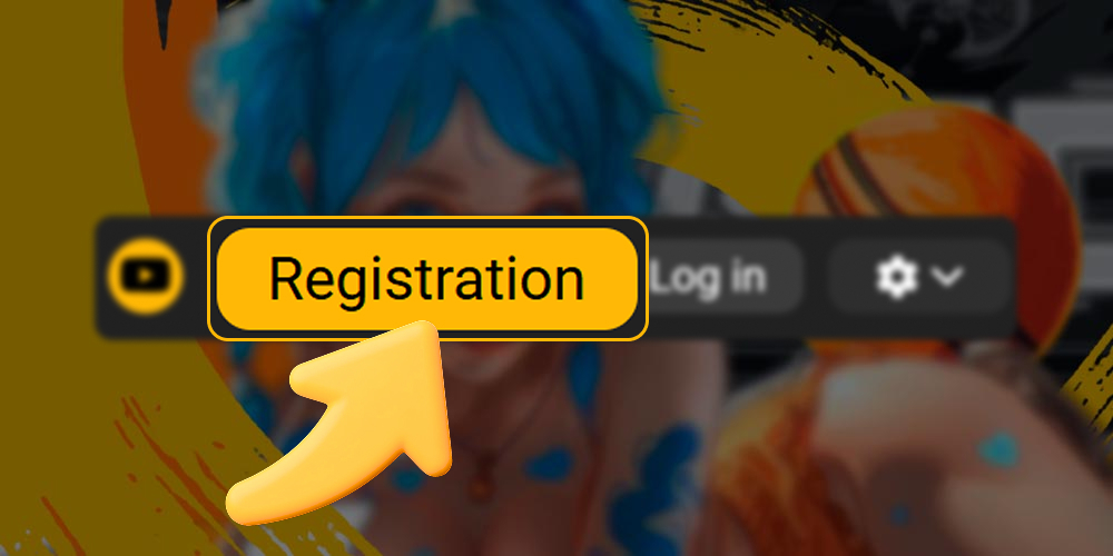 Registration button to start registration.