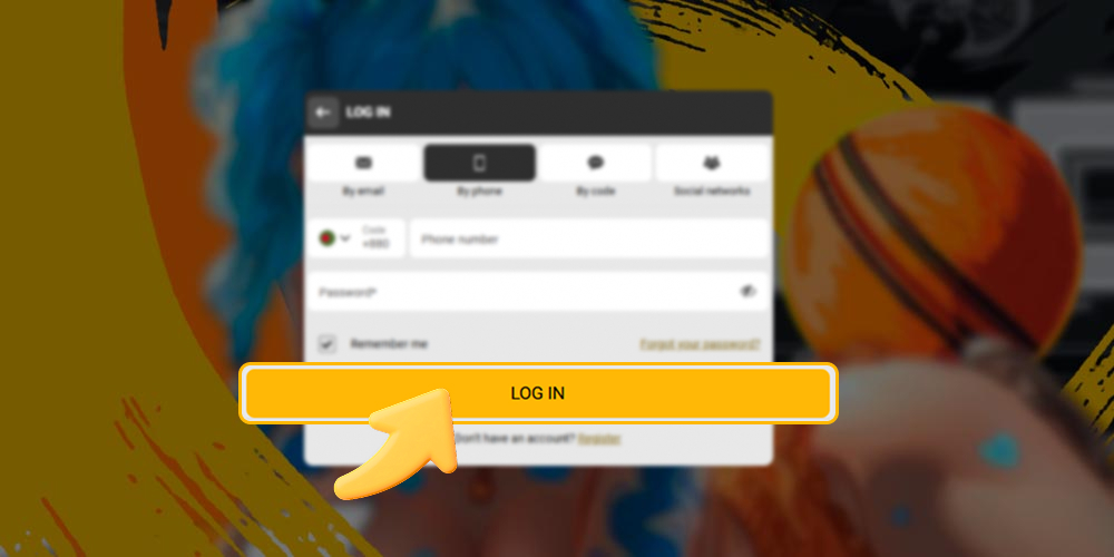 Enter the information required to log in.